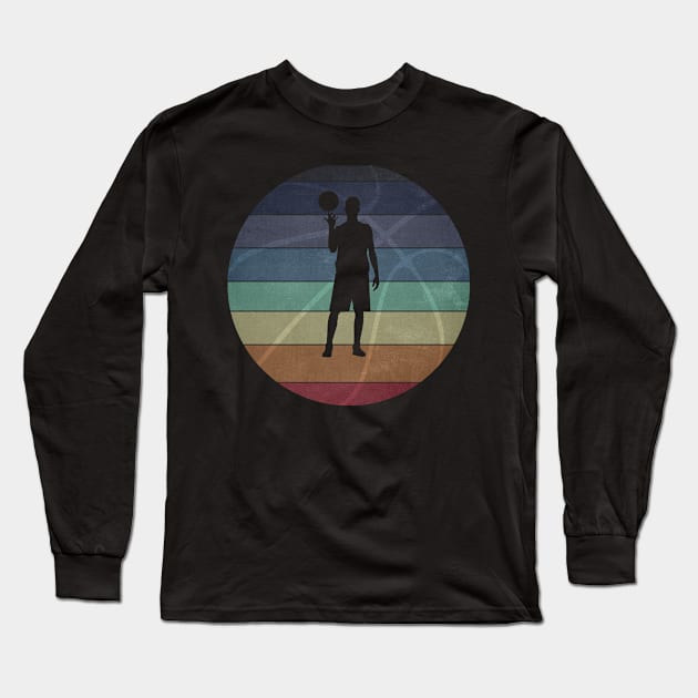 Basketball Retro Vintage Basketball Lover Long Sleeve T-Shirt by Retro Vintage